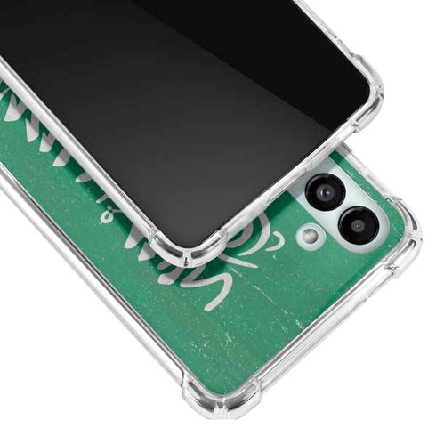 Saudi Arabia Flag Distressed Galaxy A13 5G Clear Case